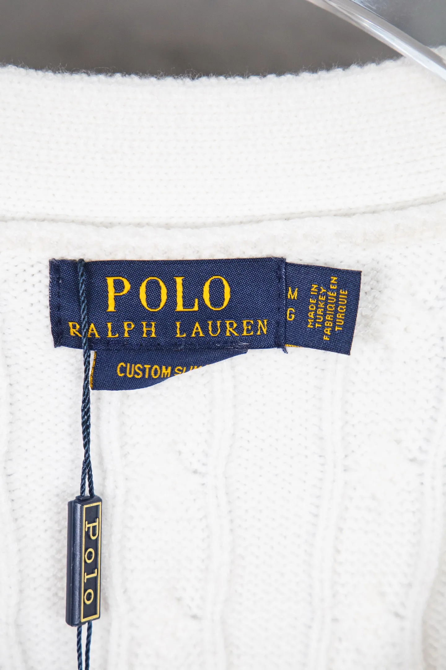 P260 2025SS Ralph Lauren Classic War Horse Small Label Twist Sweater Cardigan, the same style for men and women, this year's most popular half-zip series, made of 100% cotton material Color: Navy Blue White Gray Khaki Size: S M L XL